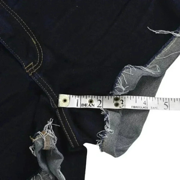 American Eagle Hi-Rise Shortie Dark Blue Wash Size  4 - Picture 10 of 10